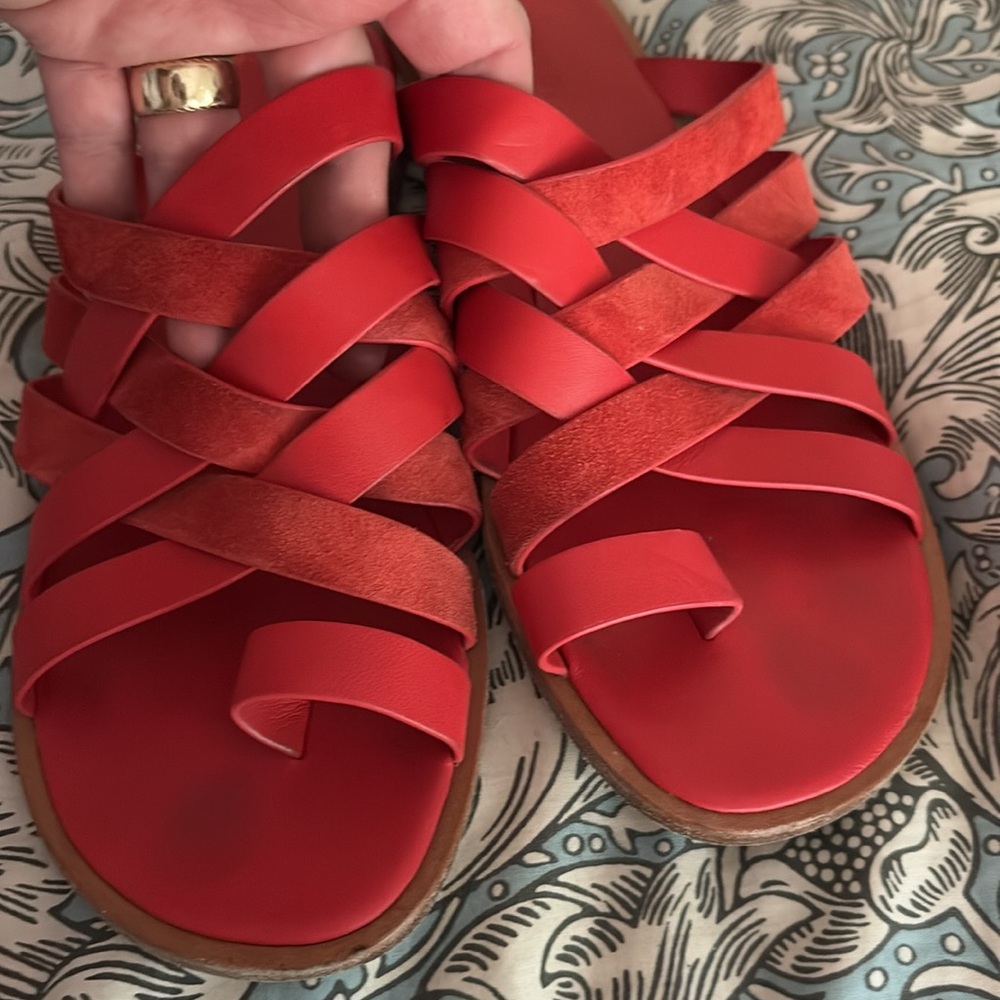 Vince Red Sandals